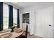 Functional dining area with laundry space and a full-size window at 5416 Whisperwood Dr, Durham, NC 27713