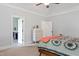 Cozy bedroom with a full ensuite bathroom featuring a vanity and stand-up shower at 639 Cedar Grove Rd, Pittsboro, NC 27312