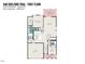 Floor plan for the first floor of the home at 646 Shelford Trl, Zebulon, NC 27597