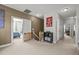 Upstairs hallway space with views into bedroom and office at 1028 Bellenden Dr, Durham, NC 27713