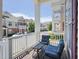 Cozy balcony with seating, providing a charming outdoor space to enjoy neighborhood views at 10529 Sablewood Dr # 116, Raleigh, NC 27617