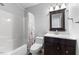 Bathroom with vanity, and shower with tub at 107 Caraleigh Ct, Morrisville, NC 27560