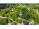 Aerial view of the neighborhood showcasing tree-lined streets and well-maintained homes at 1816 Albacore Ln, Raleigh, NC 27612