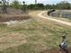 Well-maintained common area showcases a walking path and newly laid sod at 2118 Terrawood Dr, Durham, NC 27703