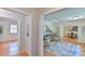 Bright and airy living room showcasing hardwood floors, neutral walls, and elegant furnishings at 308 Rainbow Dr, Carrboro, NC 27510