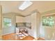 A sunny office space featuring built-in storage, natural light, and a great layout for working at home at 308 Rainbow Dr, Carrboro, NC 27510