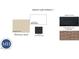 Exterior color scheme options with Monterey Sand siding, Snow White trim, and Bessemer Gray brick at 323 Chesapeake Cmns St # 104, Garner, NC 27529