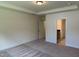 Bedroom with open doorway to bathroom at 38 Gander Dr, Benson, NC 27504