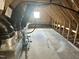 View of an attic featuring exposed beams and HVAC system at 42 Hemming Ct, Cameron, NC 28326