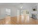 Spacious living room with fireplace and ample natural light at 4705 Forest Highland Dr, Raleigh, NC 27604
