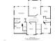 Upstairs floor plan including bedrooms, walk in closets, baths and a large hall at 606 Churton Grove Blvd, Hillsborough, NC 27278