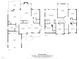 Detailed floor plan showing the layout of the home with labeled rooms and dimensions at 606 Churton Grove Blvd, Hillsborough, NC 27278