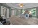 Inviting main bedroom featuring an attached ensuite bathroom with a large soaking tub and a neutral color scheme at 606 Churton Grove Blvd, Hillsborough, NC 27278