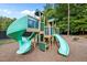 Fun playground with slides and climbing structures set in a wood-chip safety ground at 606 Churton Grove Blvd, Hillsborough, NC 27278