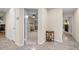 Hallway featuring hard floors and access to multiple rooms at 61 Stone Ledge, Pittsboro, NC 27312