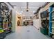Spacious basement featuring lots of storage, shelving, and ample workspace at 612 Swift Ave, Durham, NC 27701