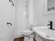 Bathroom with updated shower and modern sink at 81 Honeysuckle Dr, Pittsboro, NC 27312