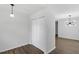 Bedroom with spacious closet and modern flooring at 81 Honeysuckle Dr, Pittsboro, NC 27312