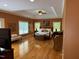 Large main bedroom with tray ceilings, hardwood floors and plenty of space for relaxing at 84 Macbeth Ln, Roxboro, NC 27574