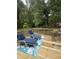Outdoor deck with lounge chairs and a table, perfect for relaxing and enjoying the view at 102 Kipling Dr, Oxford, NC 27565