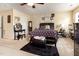 Inviting bedroom featuring a plush bed, stylish vanity, and ample natural light at 1220 Canyon Rock Ct # 107, Raleigh, NC 27610