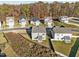 Aerial view of homes in community, showcasing landscaping and surroundings at 1236 Shadow Shade, Wake Forest, NC 27587