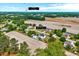 An aerial view of the property with surrounding farmland and landscape, located just 5.6 miles from Dunn at 128 Christy Ln, Dunn, NC 28334