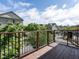 Wooden deck offers a view of the neighborhood and nearby street at 1314 Cornell Pl, Raleigh, NC 27607