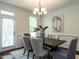 Elegant dining area with pendant lighting is perfect for Gathering dinners and gatherings at 1314 Cornell Pl, Raleigh, NC 27607