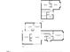 Detailed floor plan showcasing the layout of the home's two floors at 2308 Stonesthrow Ct, Raleigh, NC 27610