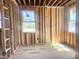 Framed room with visible studs, and windows showcase the new home's construction at 236 Golfview Ave, Benson, NC 27504