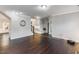 Spacious and bright living area with hardwood floors and neutral paint, perfect for entertaining at 2902 Framer Ln, Durham, NC 27704