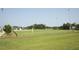 Well-maintained baseball field surrounded by lush green grass and a chain-link fence at 309 Cross Hill Ln, Holly Springs, NC 27540