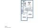 Detailed second-floor plan featuring primary bedroom, bathroom, laundry, and additional bedrooms at 309 Cross Hill Ln, Holly Springs, NC 27540