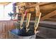 Close up on the cedar grove acres beer taps, offering an IPA, a Tripel, and a Lager at 3123 Brassfield Rd, Creedmoor, NC 27522