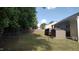 Spacious backyard with a fence and storage shed at 400 Southerby Dr, Garner, NC 27529