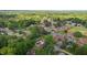 Aerial view of a lush neighborhood with well-spaced homes and tree-covered yards at 464 Camp Rd, Burlington, NC 27217