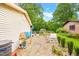 Exterior backyard featuring a landscaped yard and privacy at 509 Stokes Rd, Graham, NC 27253