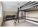 Bedroom featuring carpet, neutral paint, and a black metal bunk bed at 5237 Christian Light Rd, Fuquay Varina, NC 27526