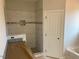 Bathroom featuring a tiled shower and a soaking tub at 529 Mulberry Rd, Spring Hope, NC 27882