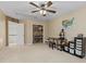 Large bonus room with closet and study area, providing versatile space for various activities at 6 Beltre Ct, Durham, NC 27705