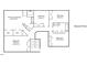 Second floor floorplan showcasing the bedrooms, bathrooms, and walk-in closets with included dimensions at 6 Beltre Ct, Durham, NC 27705