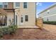 Backyard of home with patio and grass at 752 Wickham Ridge Rd, Apex, NC 27539