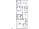 Upstairs floor plan shows the primary bedroom, two other bedrooms, two bathrooms, and a loft at 756 Georgias Landing Pkwy # 3, Raleigh, NC 27603