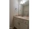 Half-bath features a granite vanity, updated fixtures, and a clean, classic aesthetic at 805 Penncross Dr, Raleigh, NC 27610