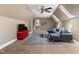 Large bonus room with skylights, ceiling fan, and casual furnishings at 81502 Alexander, Chapel Hill, NC 27517