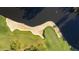 Aerial view of a golf course with a sand trap at 81502 Alexander, Chapel Hill, NC 27517