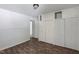 Bedroom features great closet space, paint, and hardwood-style flooring at 995 Shawtown Rd, Lillington, NC 27546