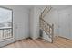 Entryway with updated floors and stairway at 109 Virginia Pl, Cary, NC 27513