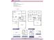 Detailed floor plan showcasing the layout of the home, including the kitchen and bedrooms at 111 High Hampton Way, Fuquay Varina, NC 27526